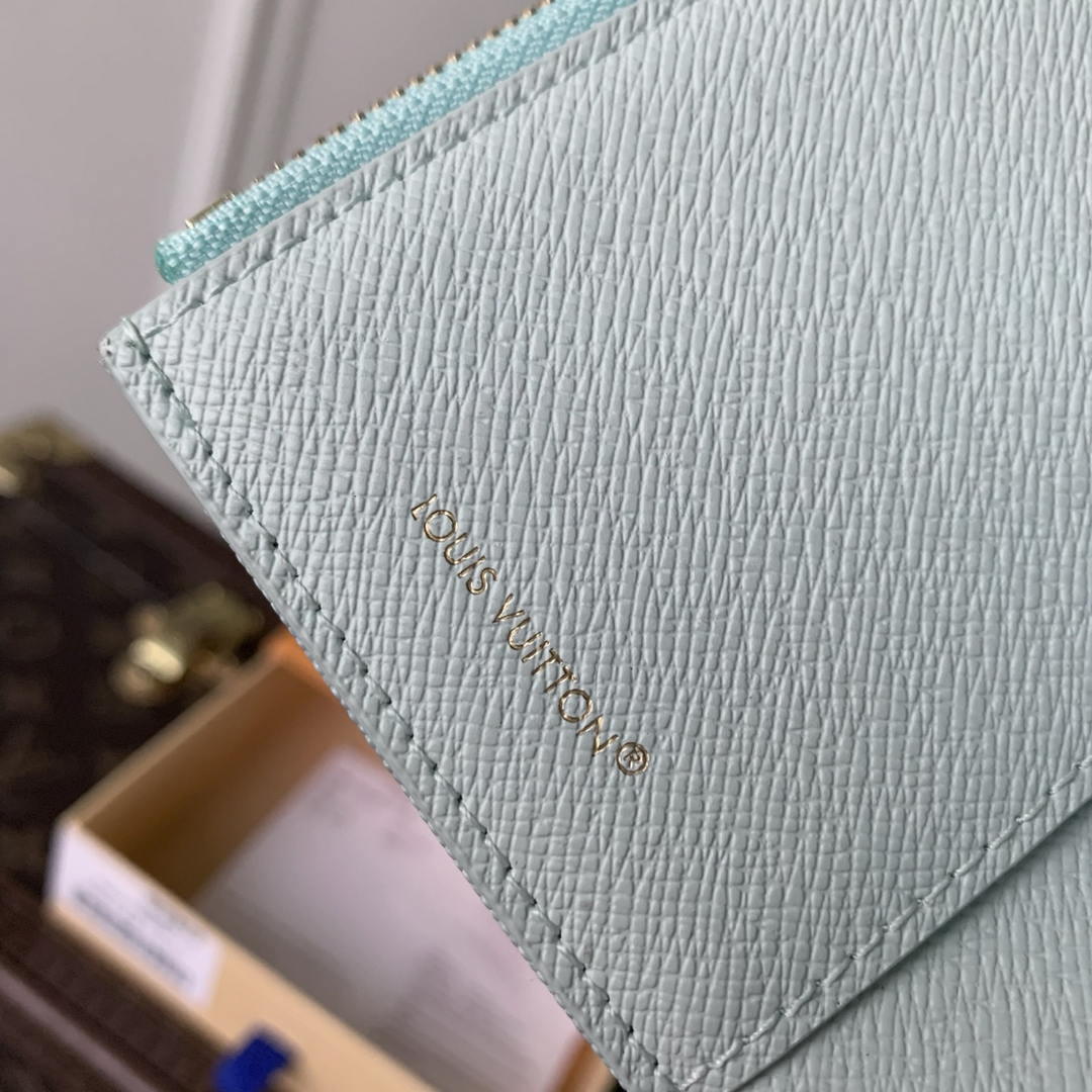 LV M27681 Louis Vuitton Victorine Wallet Other Monogram Canvas Ligth Blue