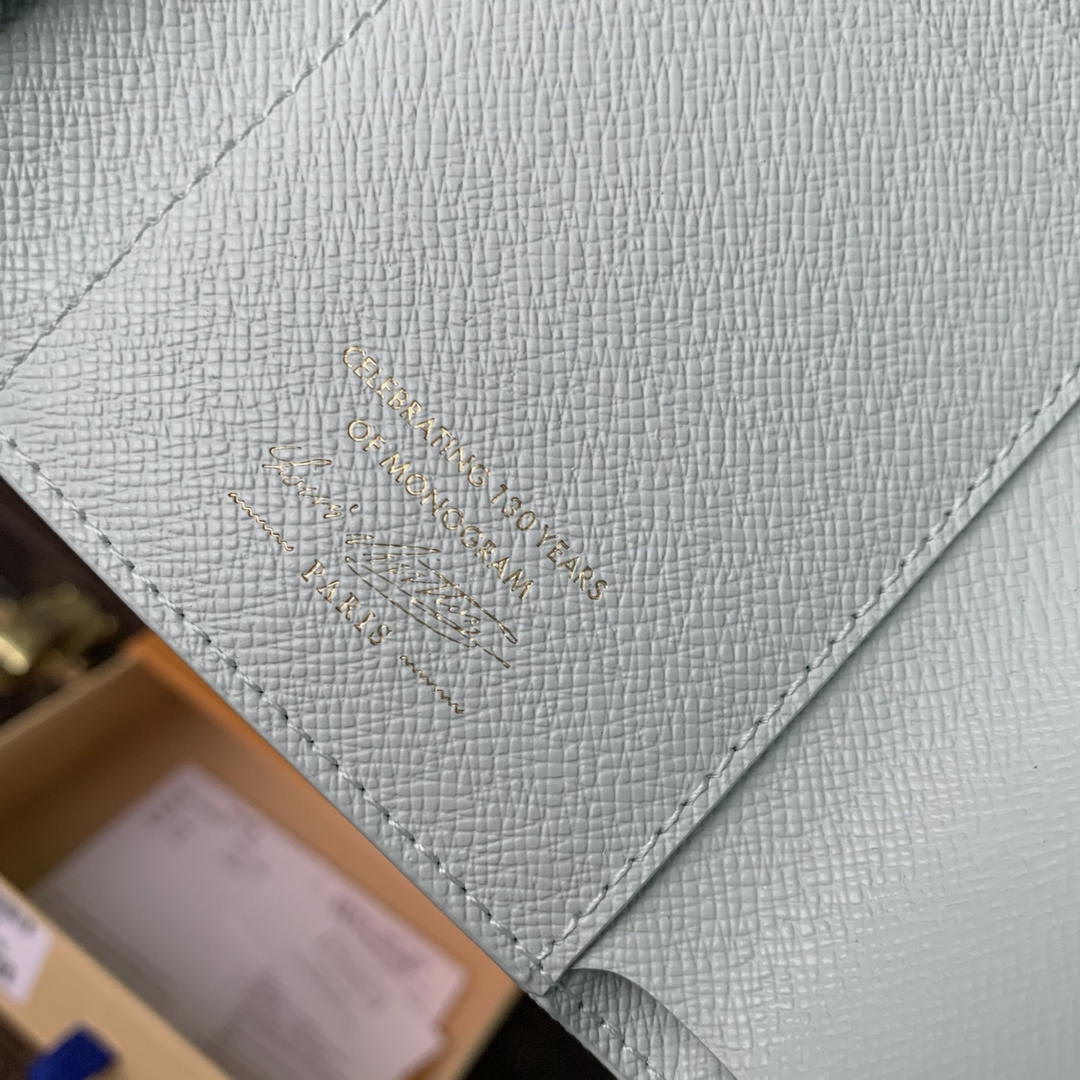 LV M27681 Louis Vuitton Victorine Wallet Other Monogram Canvas Ligth Blue