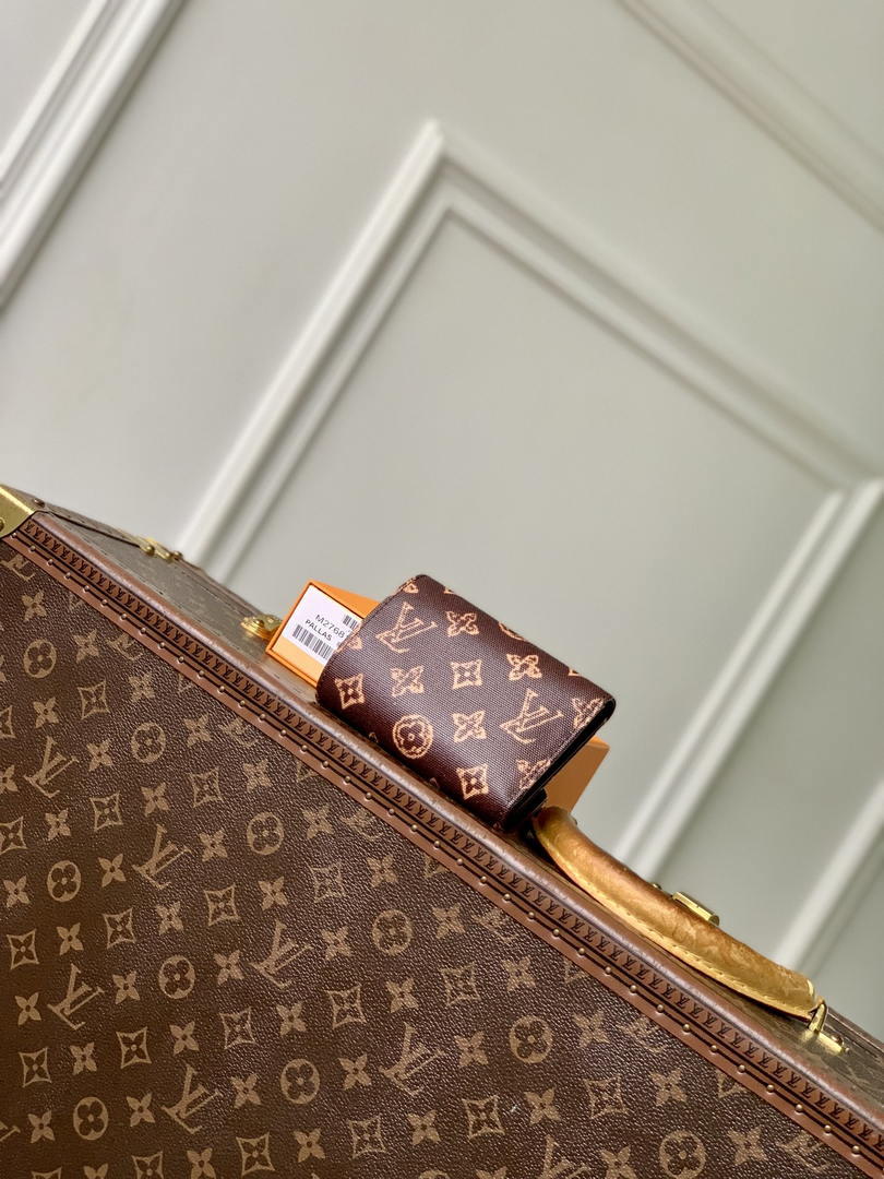 LV M27681 Louis Vuitton Victorine Wallet Other Monogram Canvas Coffe brown