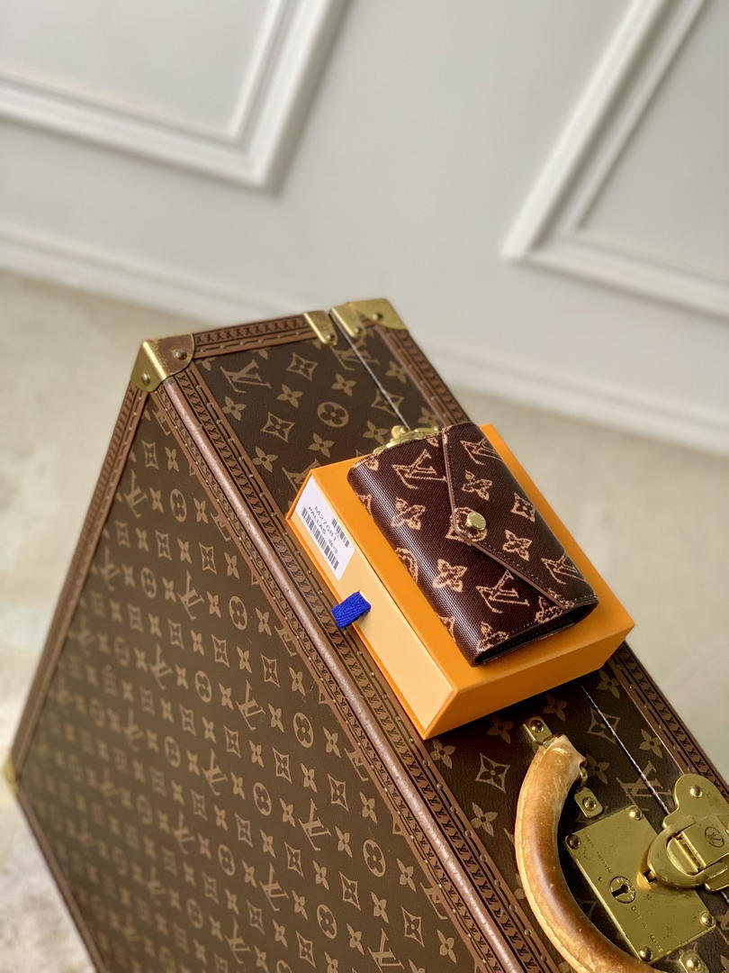 LV M27681 Louis Vuitton Victorine Wallet Other Monogram Canvas Coffe brown
