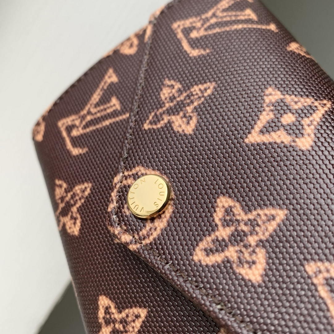 LV M27681 Louis Vuitton Victorine Wallet Other Monogram Canvas Coffe brown