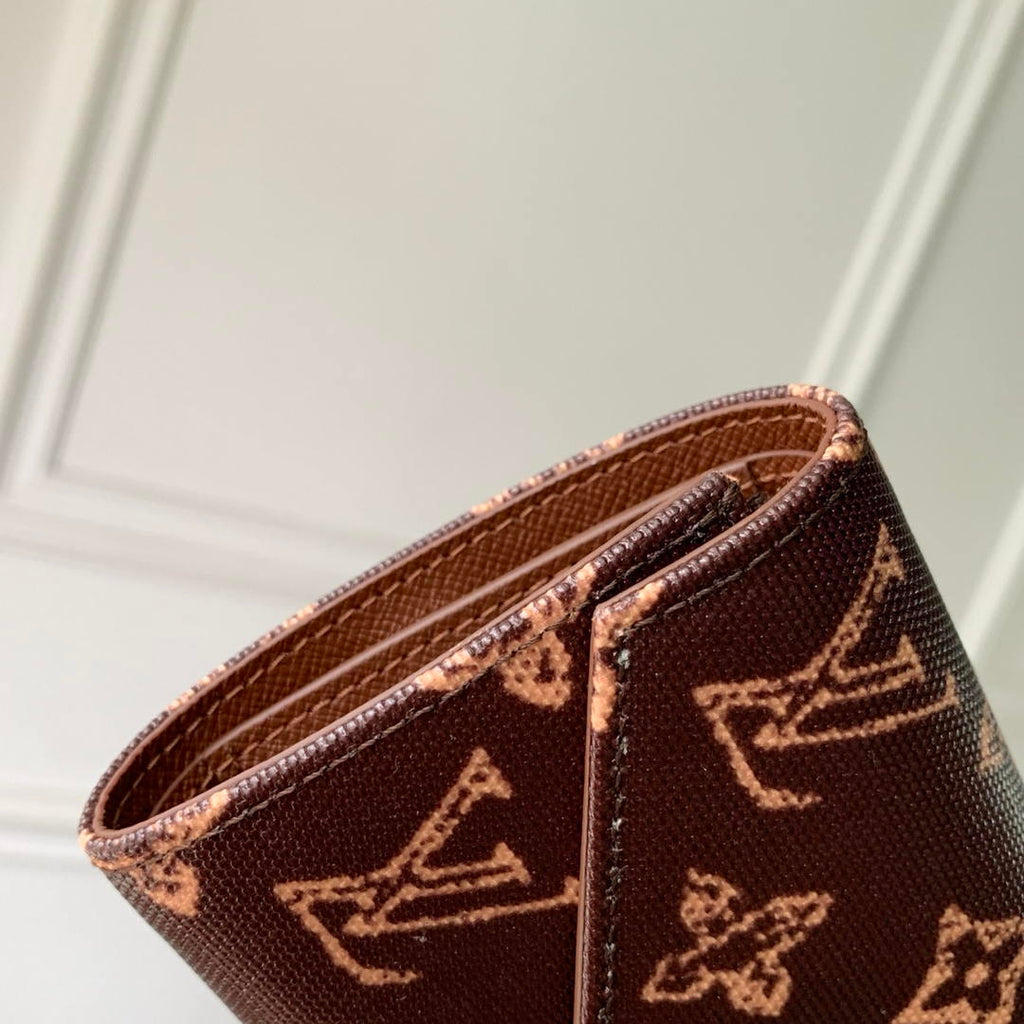 LV M27681 Louis Vuitton Victorine Wallet Other Monogram Canvas Coffe brown