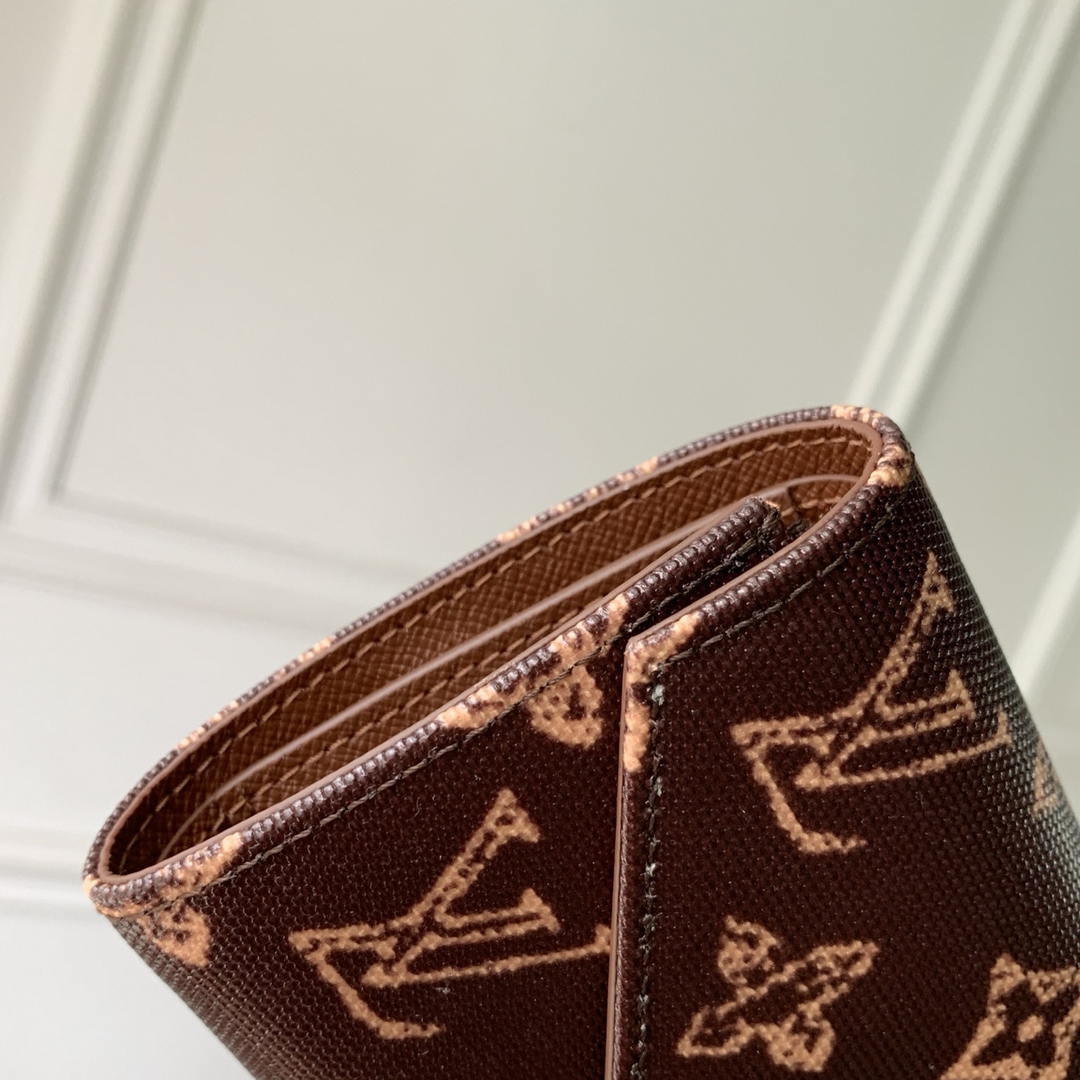 LV M27681 Louis Vuitton Victorine Wallet Other Monogram Canvas Coffe brown