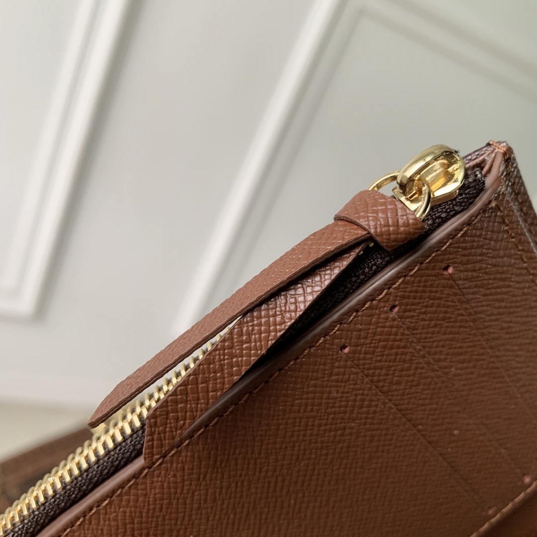 LV M27681 Louis Vuitton Victorine Wallet Other Monogram Canvas Coffe brown