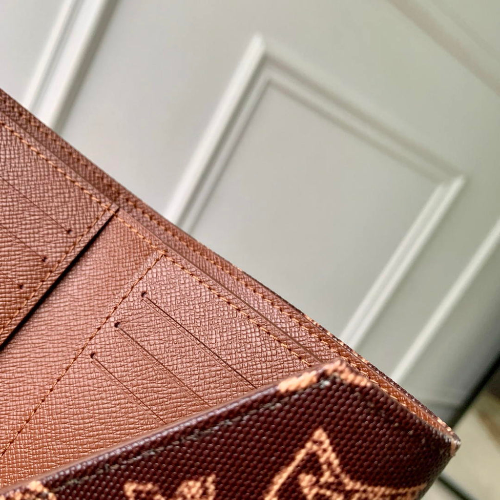 LV M27681 Louis Vuitton Victorine Wallet Other Monogram Canvas Coffe brown