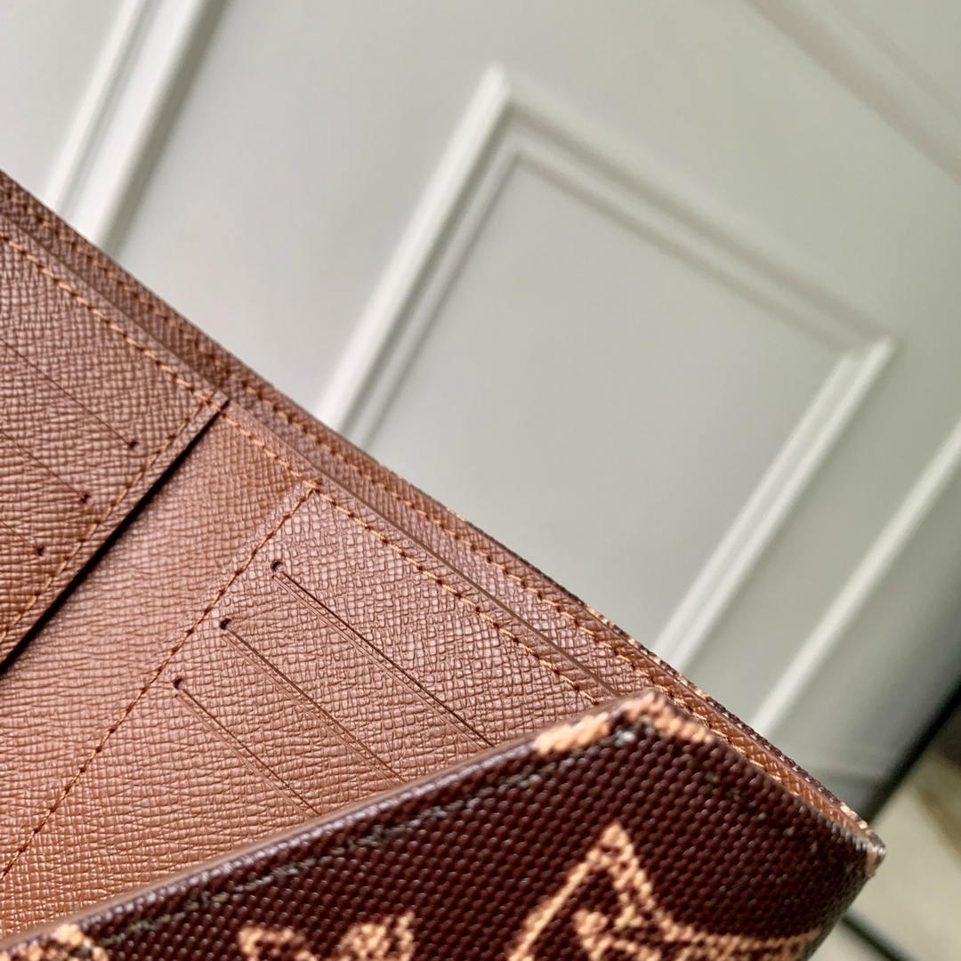LV M27681 Louis Vuitton Victorine Wallet Other Monogram Canvas Coffe brown