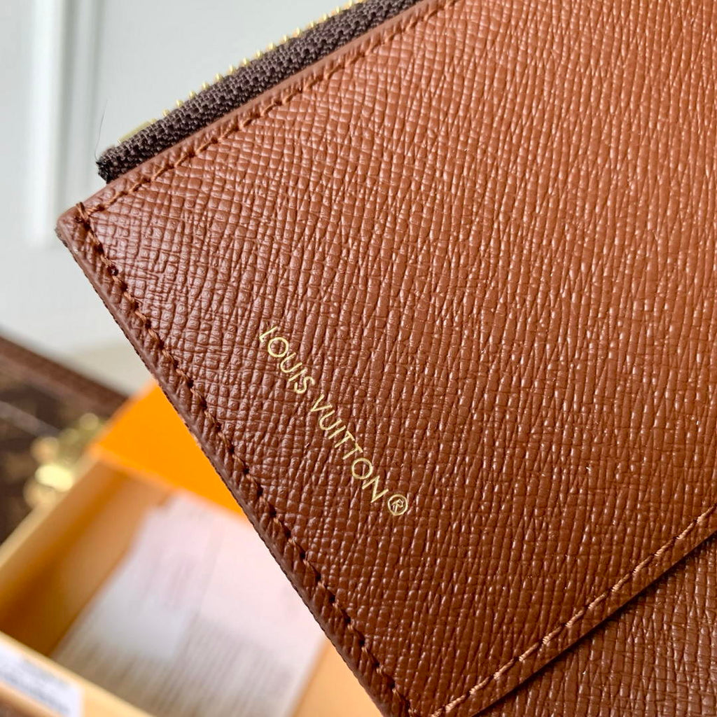 LV M27681 Louis Vuitton Victorine Wallet Other Monogram Canvas Coffe brown