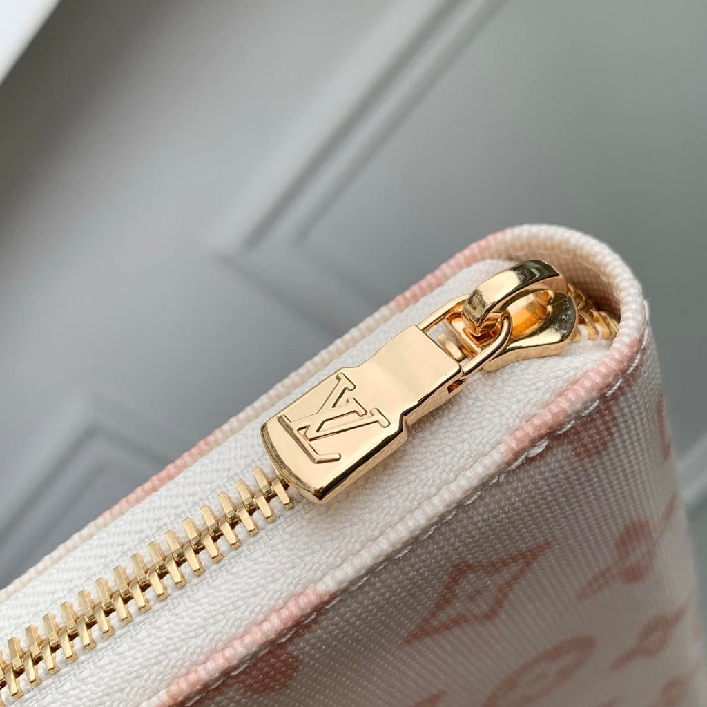LV M27683 Louis Vuitton Zippy Wallet  Other Monogram Canvas Apricot Beige