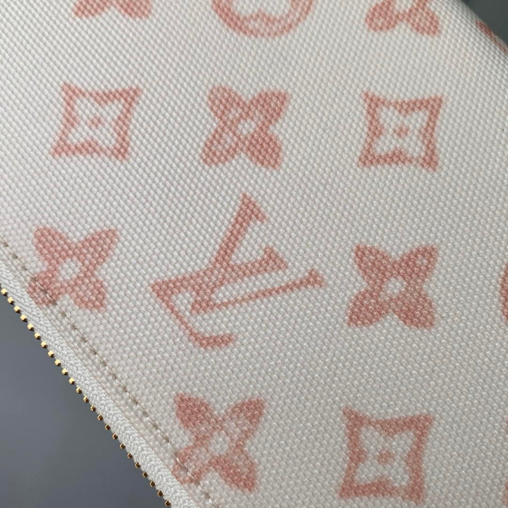 LV M27683 Louis Vuitton Zippy Wallet  Other Monogram Canvas Apricot Beige