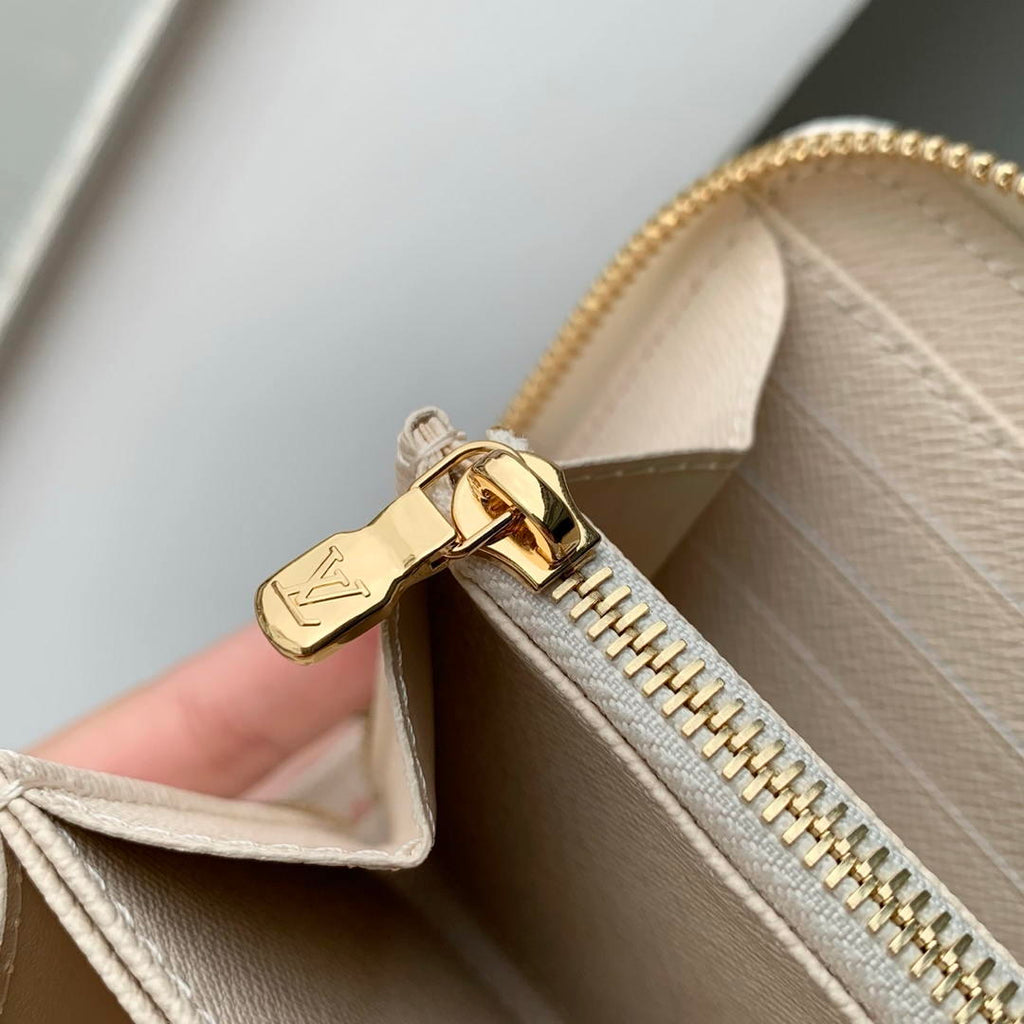 LV M27683 Louis Vuitton Zippy Wallet  Other Monogram Canvas Apricot Beige