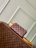 LV M27683 Louis Vuitton Zippy Wallet  Other Monogram Canvas Coffe Brown