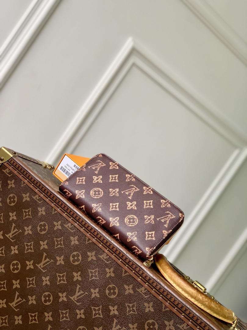 LV M27683 Louis Vuitton Zippy Wallet  Other Monogram Canvas Coffe Brown