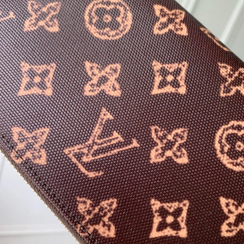 LV M27683 Louis Vuitton Zippy Wallet  Other Monogram Canvas Coffe Brown