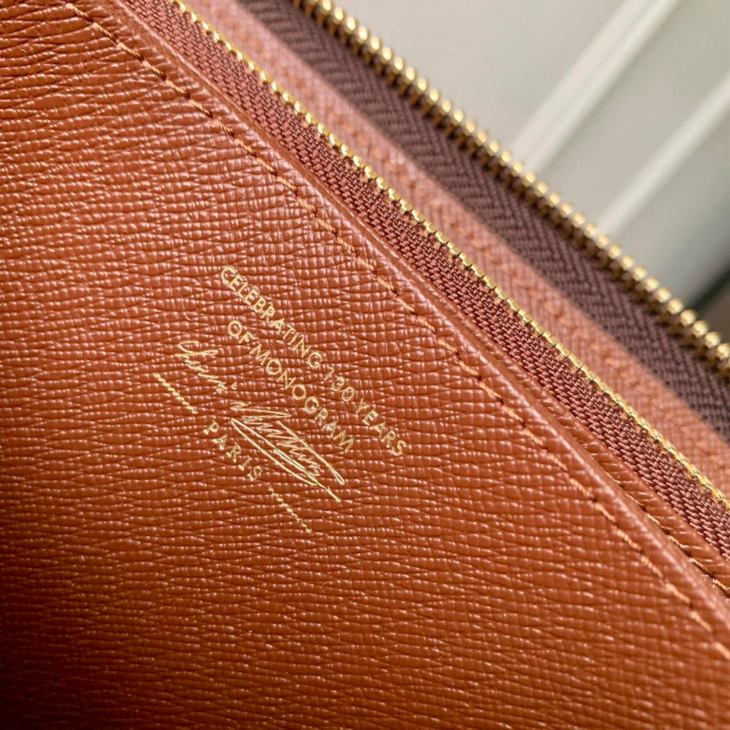 LV M27683 Louis Vuitton Zippy Wallet  Other Monogram Canvas Coffe Brown