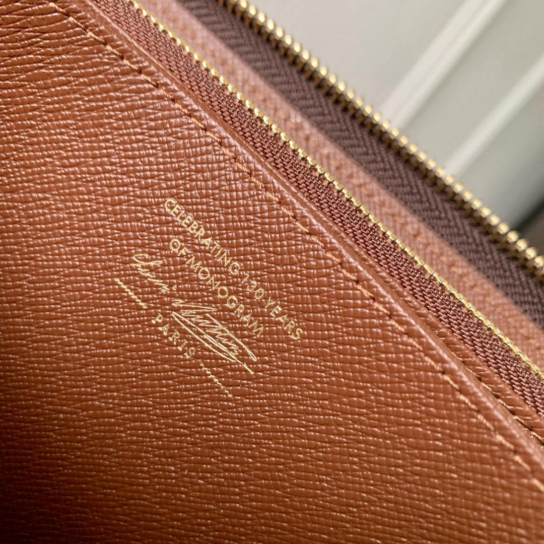 LV M27683 Louis Vuitton Zippy Wallet  Other Monogram Canvas Coffe Brown