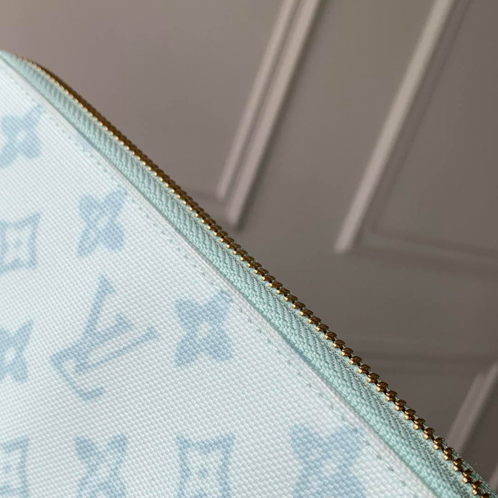 LV M27683 Louis Vuitton Zippy Wallet  Other Monogram Canvas Light Blue