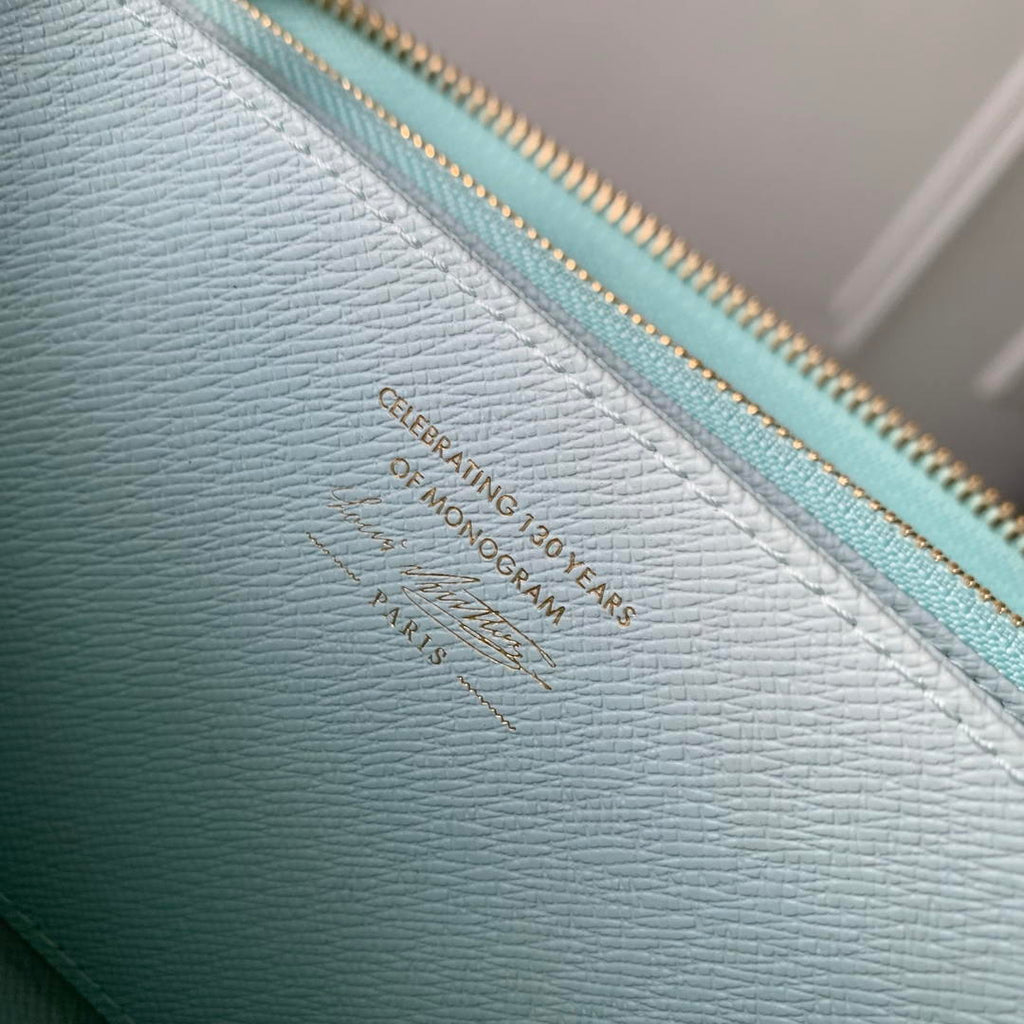 LV M27683 Louis Vuitton Zippy Wallet  Other Monogram Canvas Light Blue