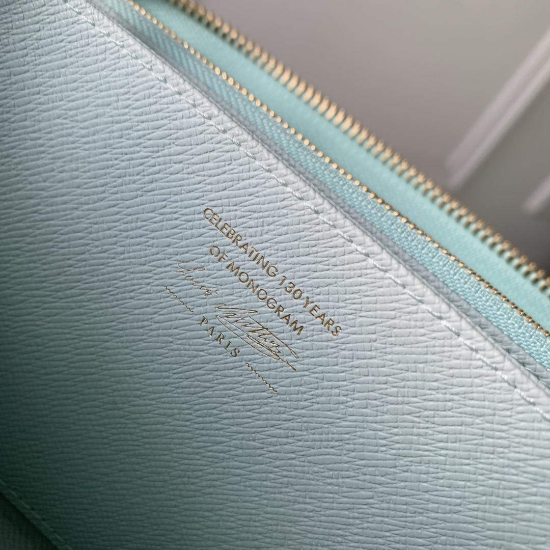 LV M27683 Louis Vuitton Zippy Wallet  Other Monogram Canvas Light Blue