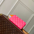 LV M27683 Louis Vuitton Zippy Wallet  Other Monogram Canvas  Rose Red