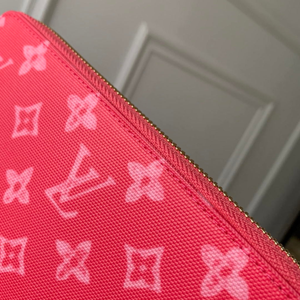 LV M27683 Louis Vuitton Zippy Wallet  Other Monogram Canvas  Rose Red