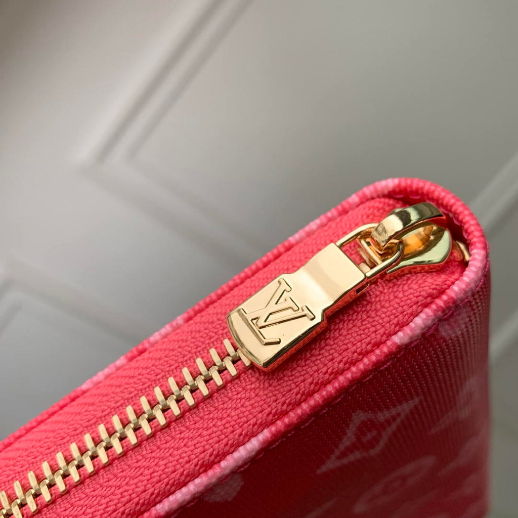 LV M27683 Louis Vuitton Zippy Wallet  Other Monogram Canvas  Rose Red