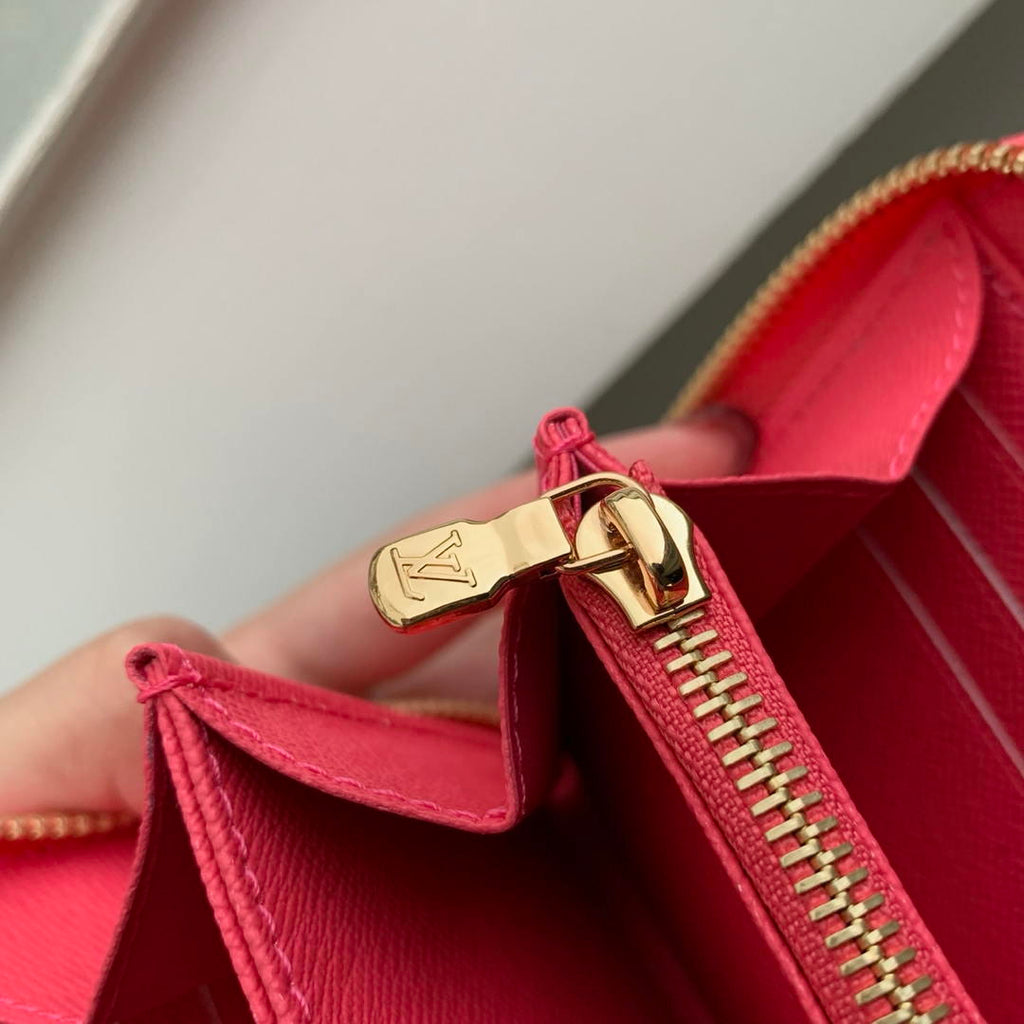 LV M27683 Louis Vuitton Zippy Wallet  Other Monogram Canvas  Rose Red