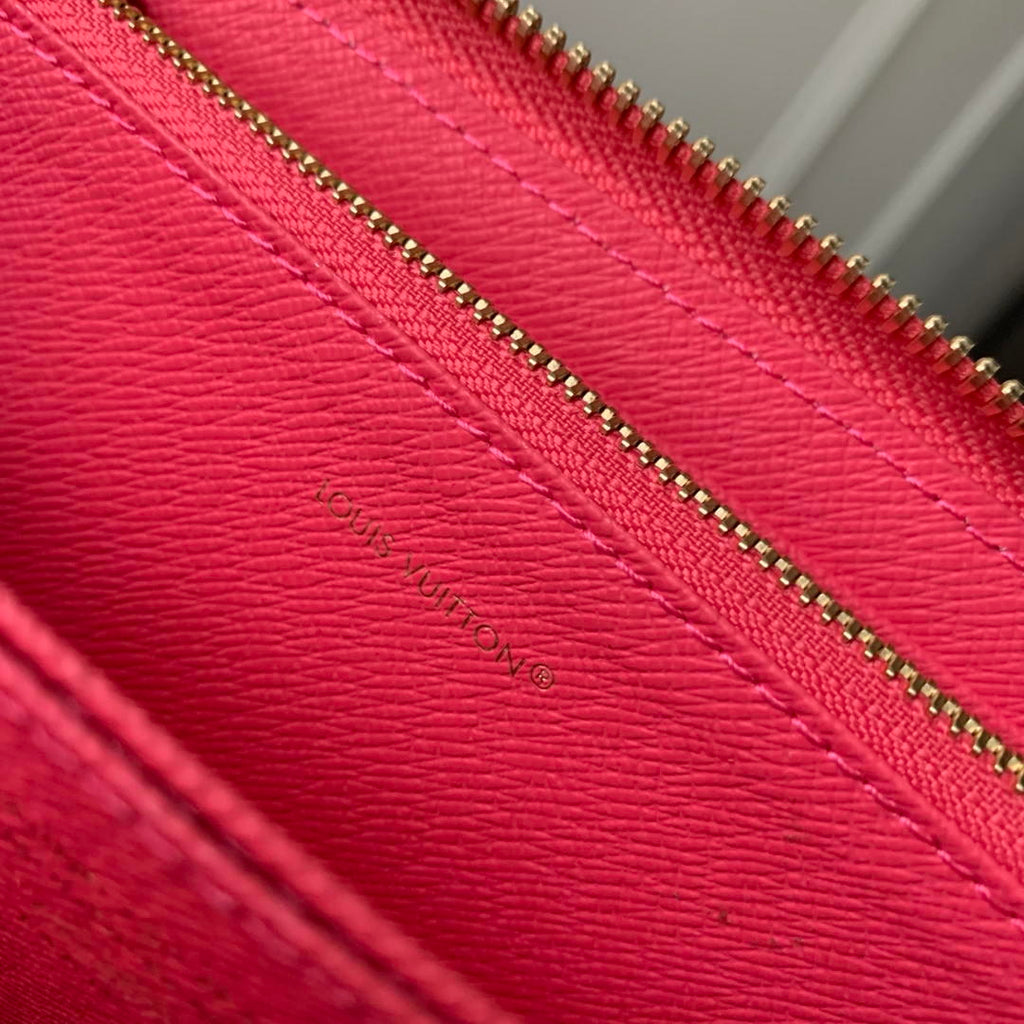 LV M27683 Louis Vuitton Zippy Wallet  Other Monogram Canvas  Rose Red
