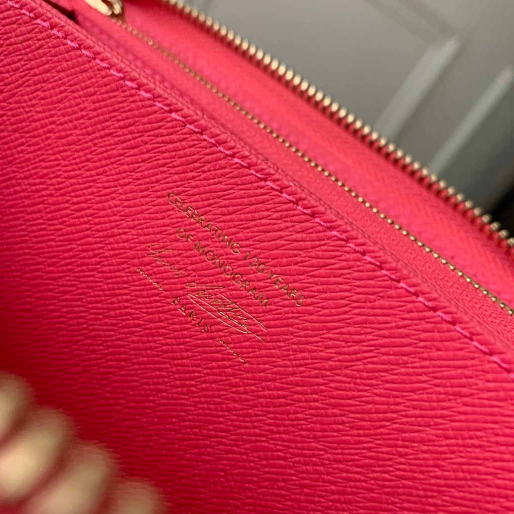 LV M27683 Louis Vuitton Zippy Wallet  Other Monogram Canvas  Rose Red