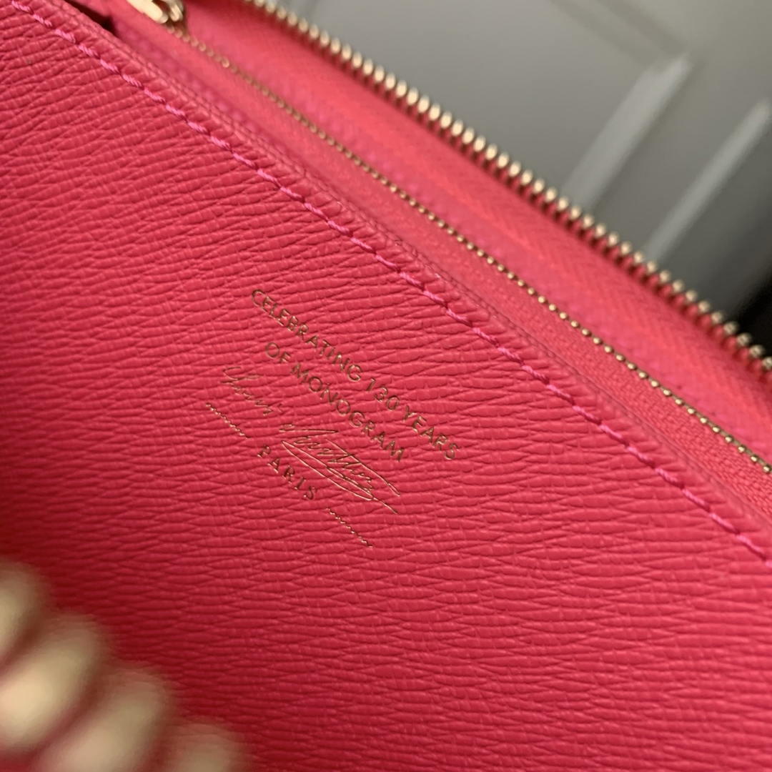 LV M27683 Louis Vuitton Zippy Wallet  Other Monogram Canvas  Rose Red
