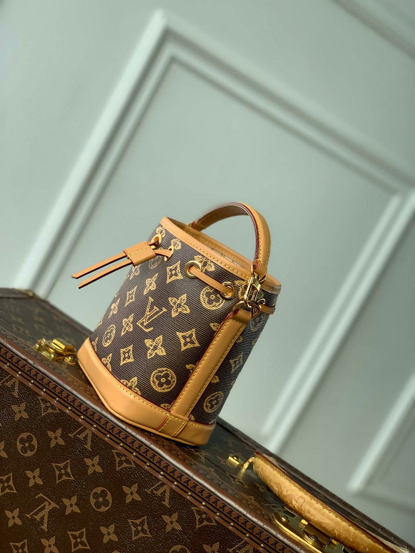 LV M27699 Louis Vuitton Nano No¨¦ Bag Monogram Origine Eb¨¨ne