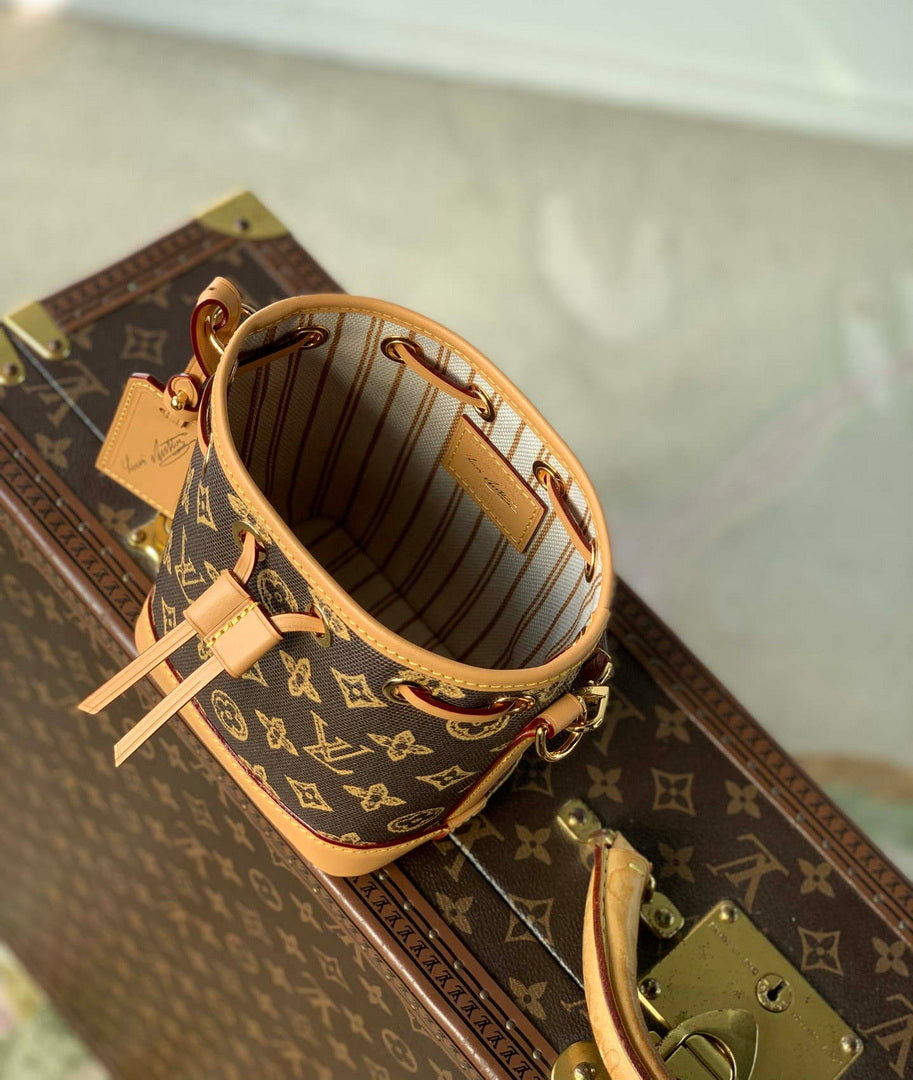 LV M27699 Louis Vuitton Nano No¨¦ Bag Monogram Origine Eb¨¨ne
