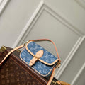 LV M27700 Louis Vuitton Nano Diane Bag Blue Denim