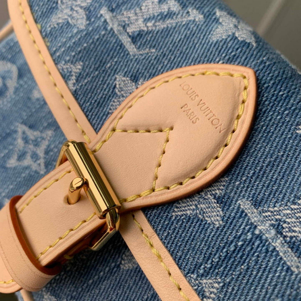 LV M27700 Louis Vuitton Nano Diane Bag Blue Denim