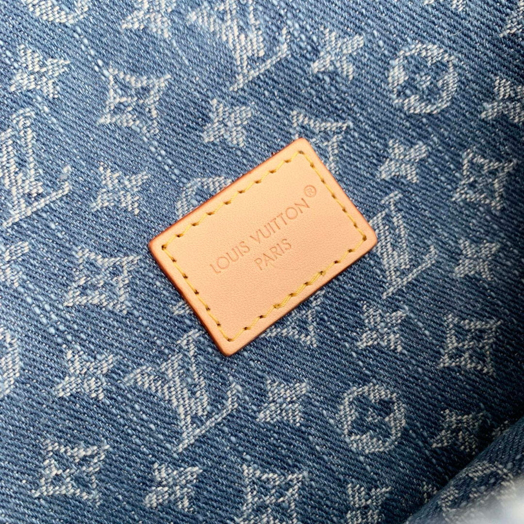LV M27700 Louis Vuitton Nano Diane Bag Blue Denim