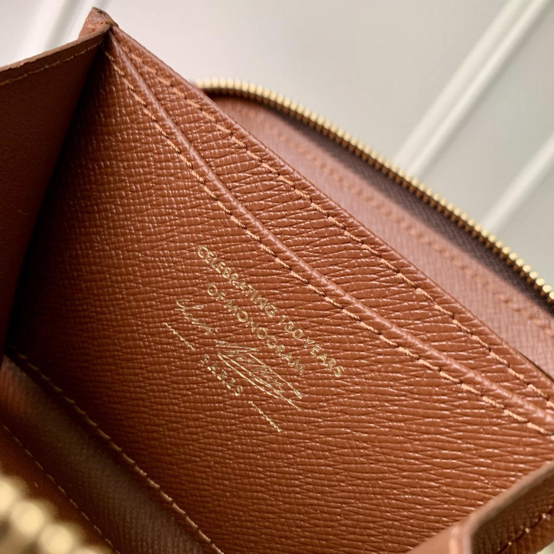 LV M27721 Louis Vuitton Zippy Coin Purse  Other Monogram Canvas  Coffe Brown