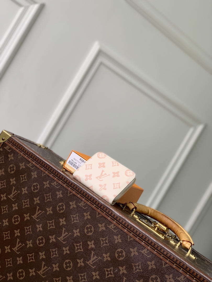 LV M27721 Louis Vuitton Zippy Coin Purse  Other Monogram Canvas  Beige Apricot