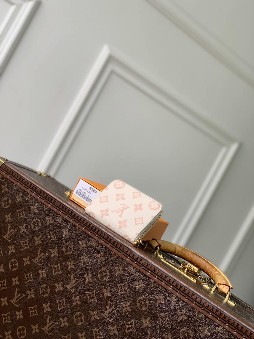 LV M27721 Louis Vuitton Zippy Coin Purse  Other Monogram Canvas  Beige Apricot