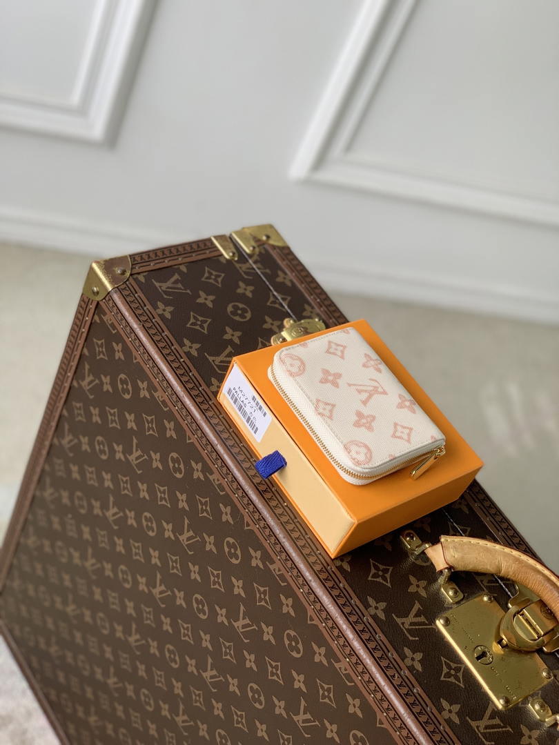 LV M27721 Louis Vuitton Zippy Coin Purse  Other Monogram Canvas  Beige Apricot