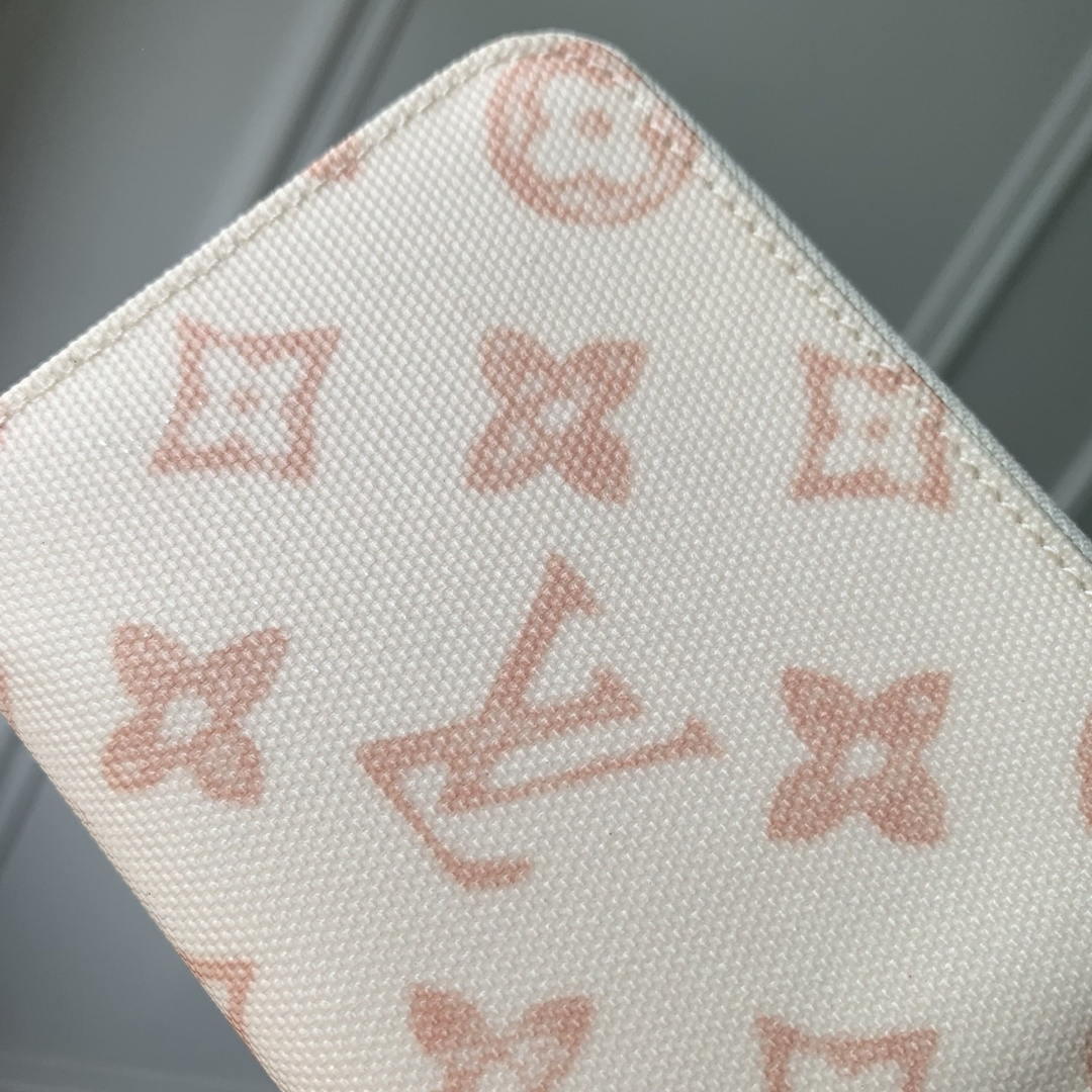 LV M27721 Louis Vuitton Zippy Coin Purse  Other Monogram Canvas  Beige Apricot