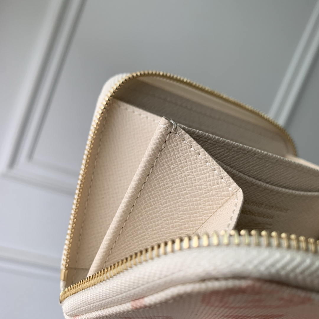 LV M27721 Louis Vuitton Zippy Coin Purse  Other Monogram Canvas  Beige Apricot