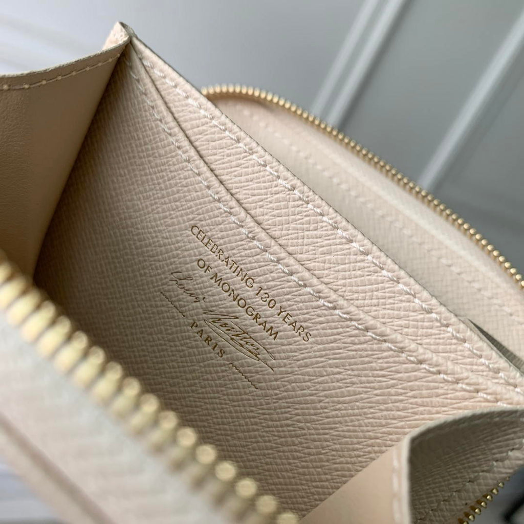 LV M27721 Louis Vuitton Zippy Coin Purse  Other Monogram Canvas  Beige Apricot