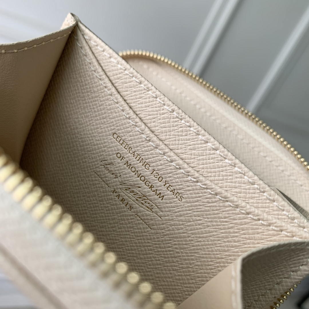 LV M27721 Louis Vuitton Zippy Coin Purse  Other Monogram Canvas  Beige Apricot