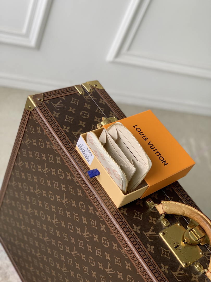 LV M27721 Louis Vuitton Zippy Coin Purse  Other Monogram Canvas  Beige Apricot