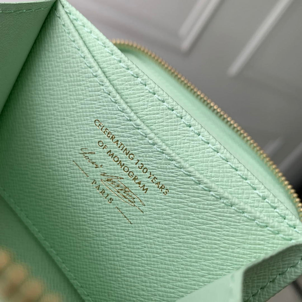 LV M27721 Louis Vuitton Zippy Coin Purse  Other Monogram Canvas Green