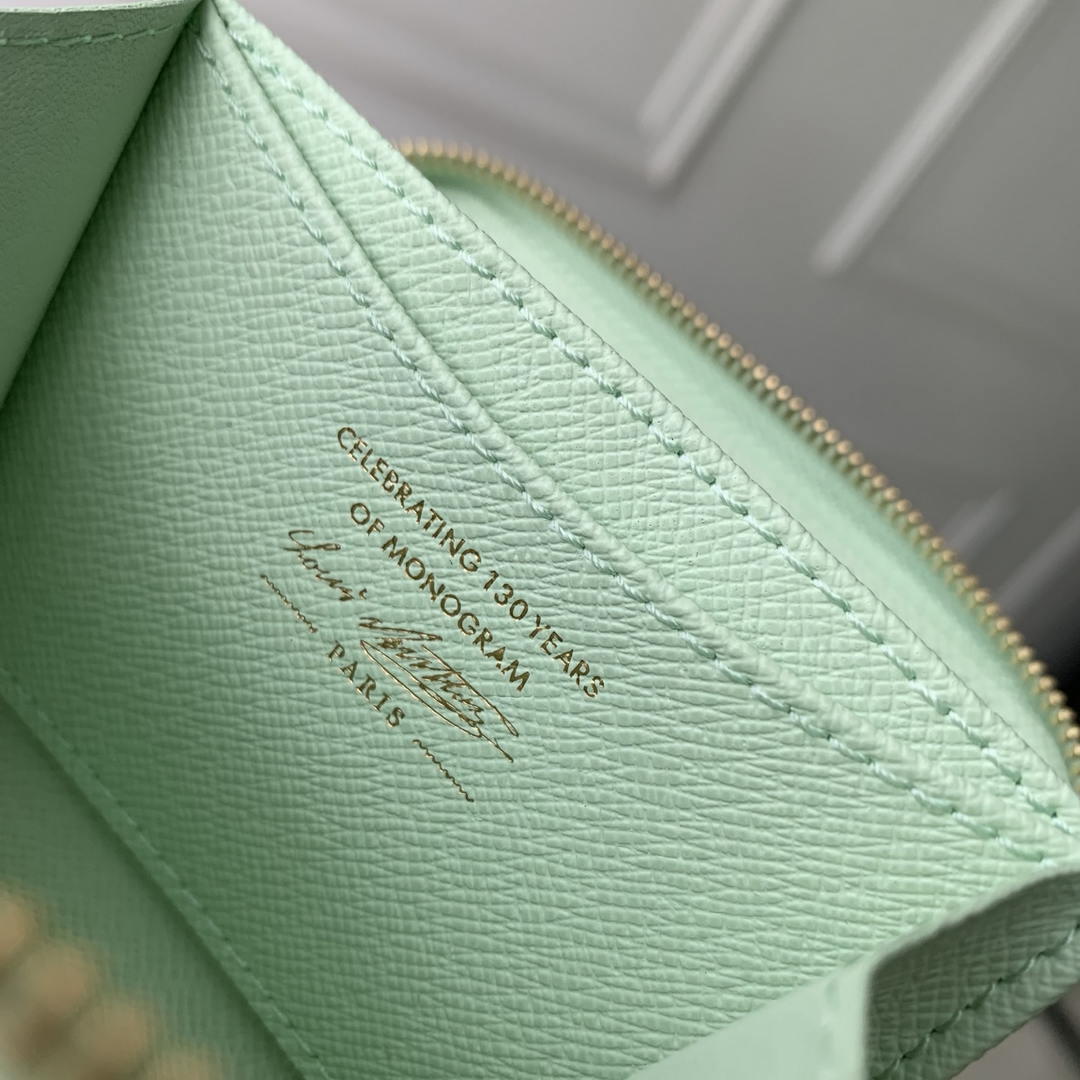 LV M27721 Louis Vuitton Zippy Coin Purse  Other Monogram Canvas Green