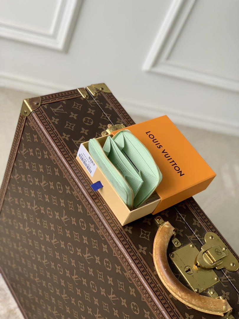 LV M27721 Louis Vuitton Zippy Coin Purse  Other Monogram Canvas Green