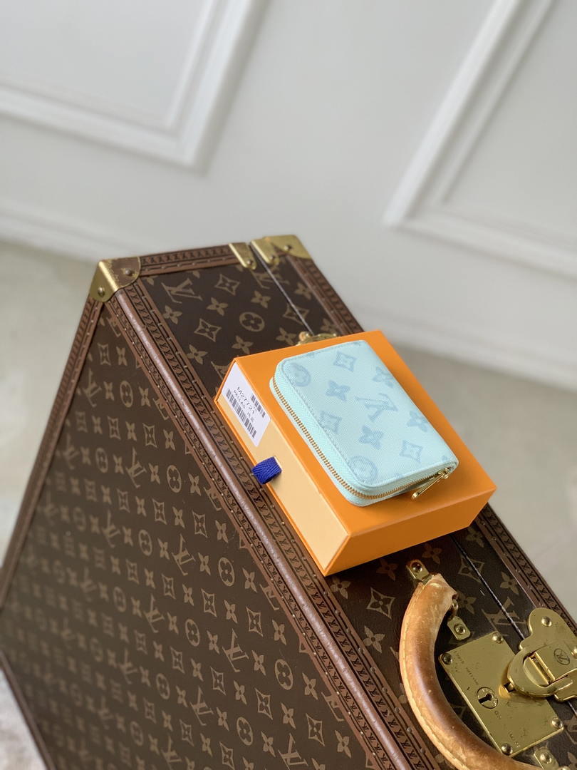 LV M27721 Louis Vuitton Zippy Coin Purse  Other Monogram Canvas  Light Blue