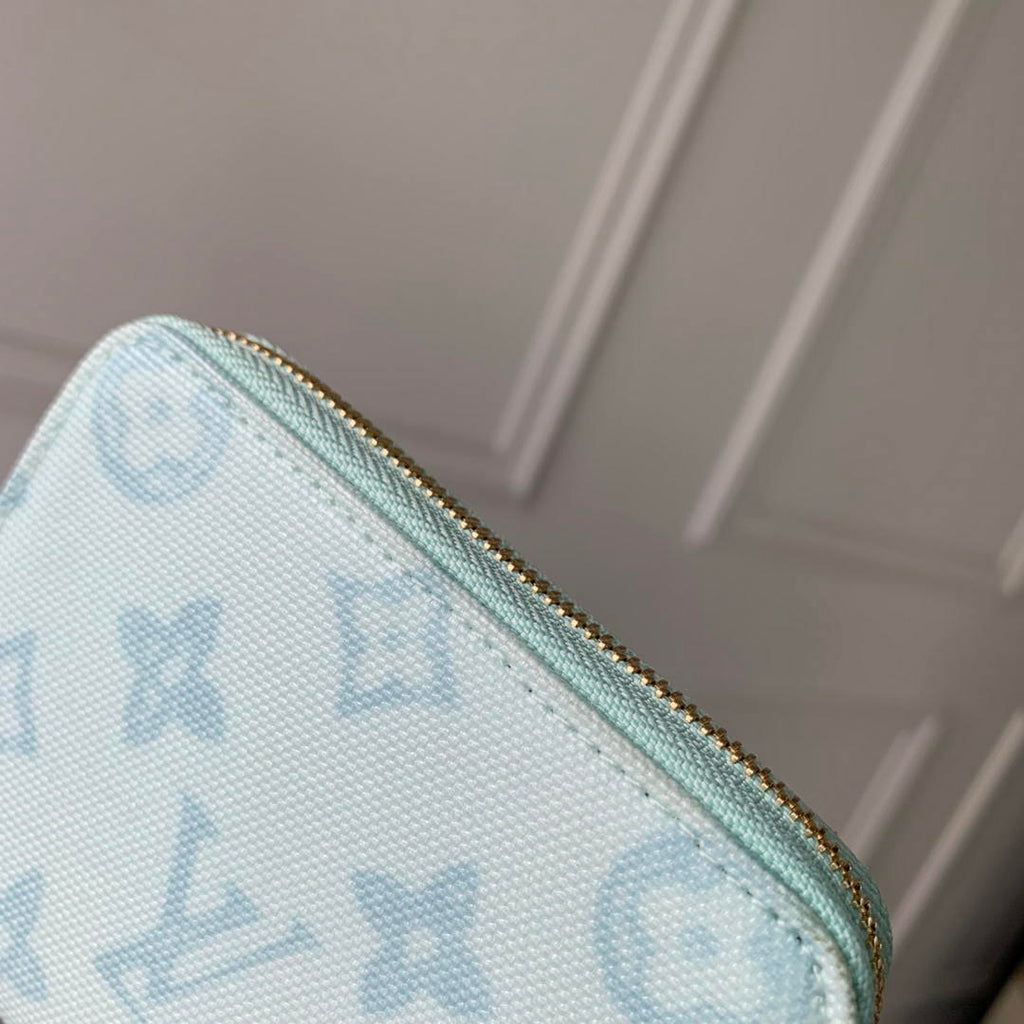 LV M27721 Louis Vuitton Zippy Coin Purse  Other Monogram Canvas  Light Blue
