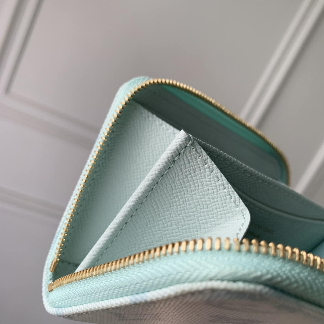 LV M27721 Louis Vuitton Zippy Coin Purse  Other Monogram Canvas  Light Blue