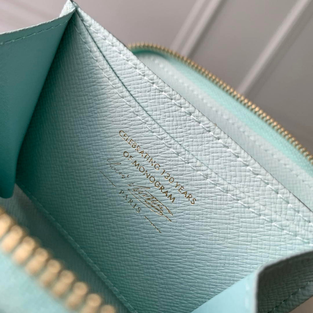 LV M27721 Louis Vuitton Zippy Coin Purse  Other Monogram Canvas  Light Blue